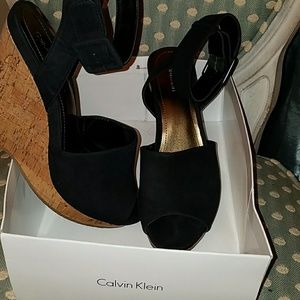 Calvin Klein Wedge Platform Sandals